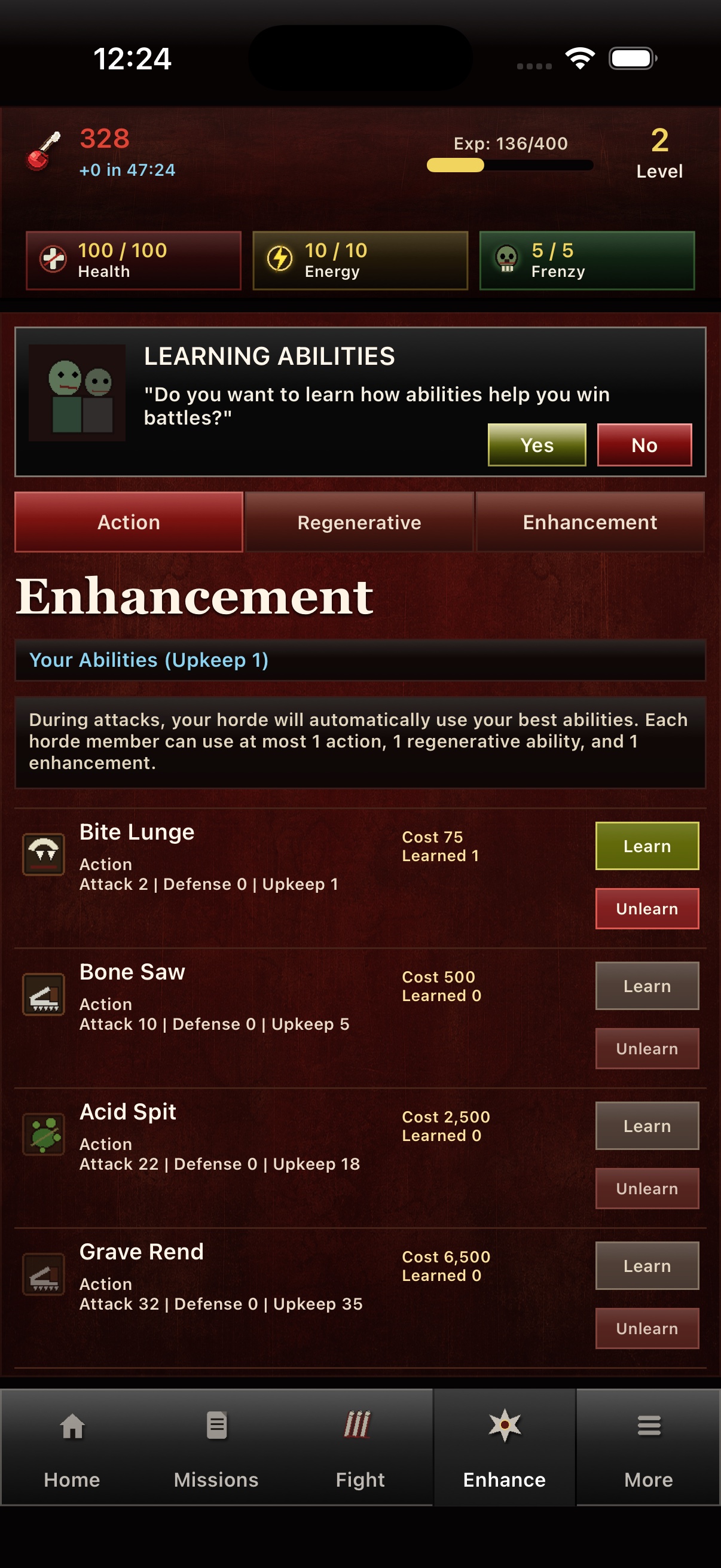 Undead Forever enhancement page