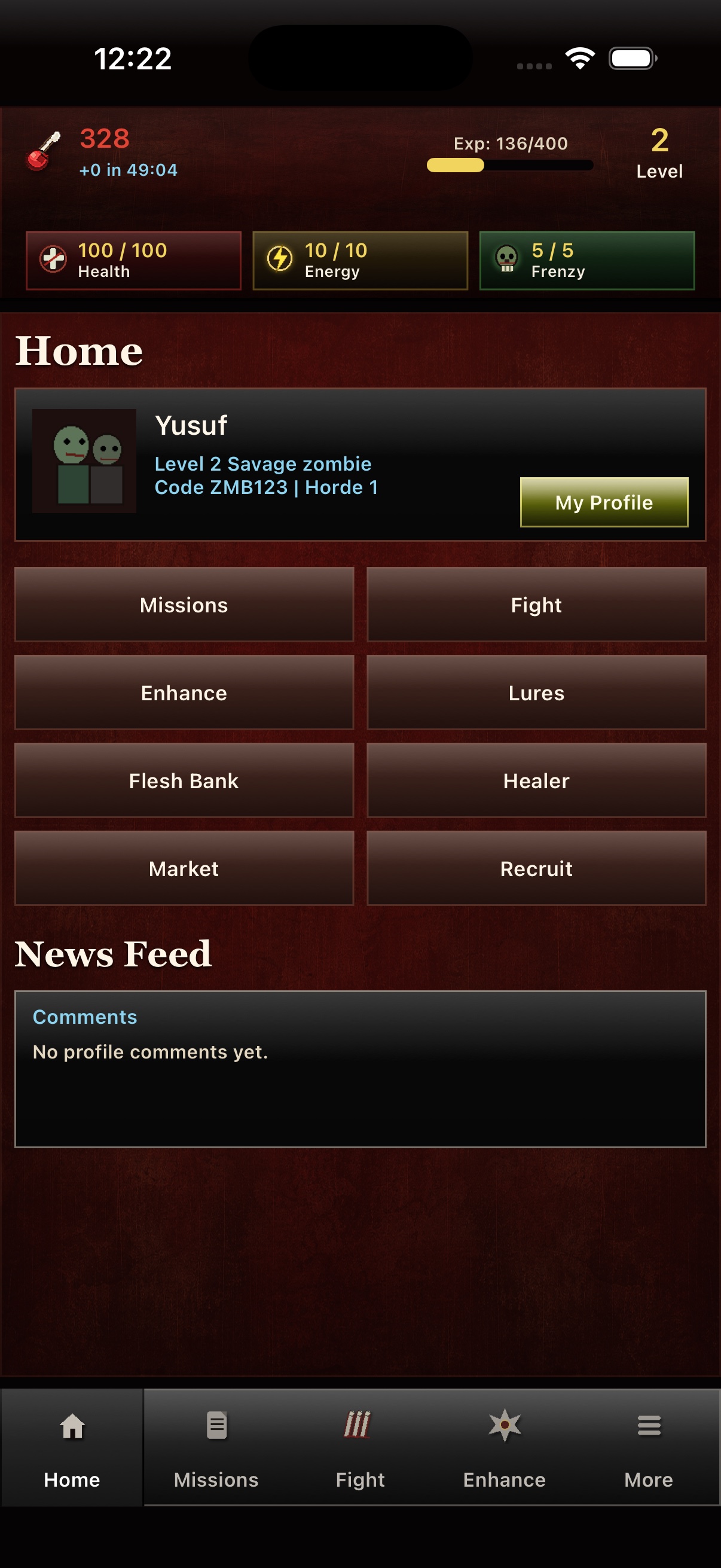 Undead Forever home page