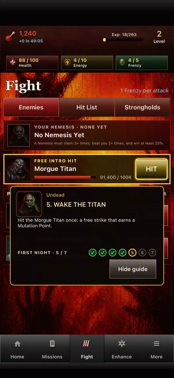First Night: the free strike on the Morgue Titan